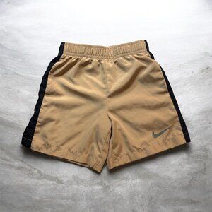 Nike Toddler Boy Tan and Black Dri Fit Shorts Size 3T